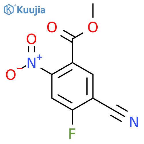 Methyl 5-cyano-4-fluoro-2-nitrobenzoate structure