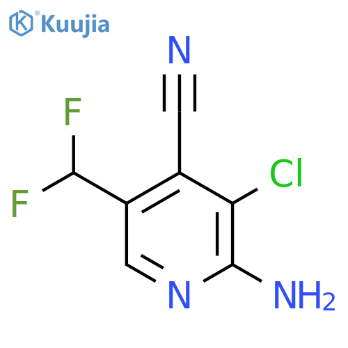 2-Amino-3-chloro-4-cyano-5-(difluoromethyl)pyridine structure