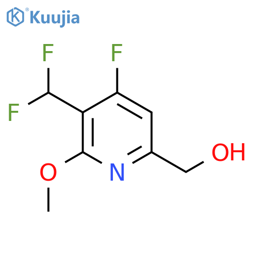 3-(Difluoromethyl)-4-fluoro-2-methoxypyridine-6-methanol structure