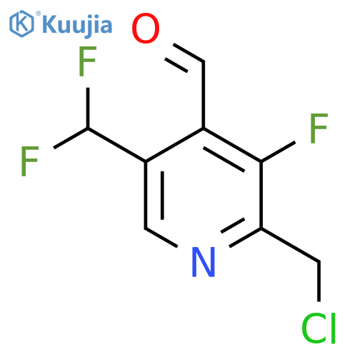 2-(Chloromethyl)-5-(difluoromethyl)-3-fluoropyridine-4-carboxaldehyde structure