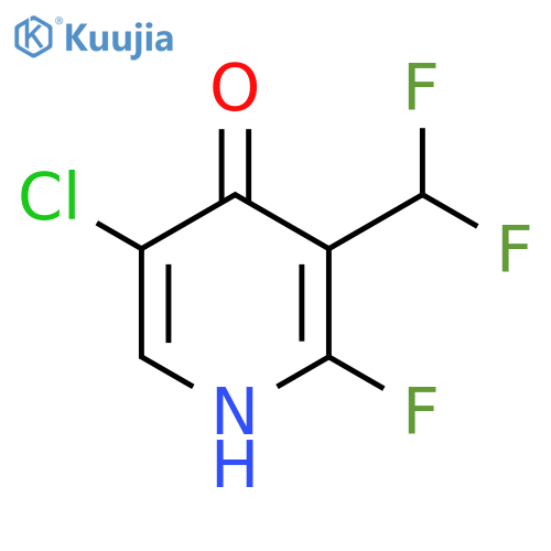 5-Chloro-3-(difluoromethyl)-2-fluoro-4-hydroxypyridine structure