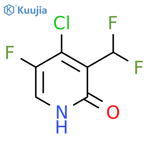 4-Chloro-3-(difluoromethyl)-5-fluoro-2-hydroxypyridine structure