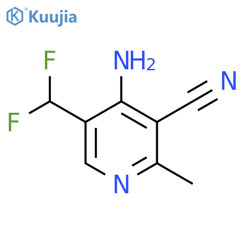 4-Amino-3-cyano-5-(difluoromethyl)-2-methylpyridine structure