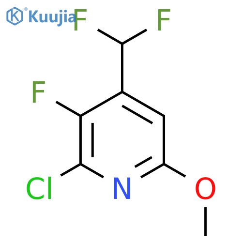 2-Chloro-4-(difluoromethyl)-3-fluoro-6-methoxypyridine structure
