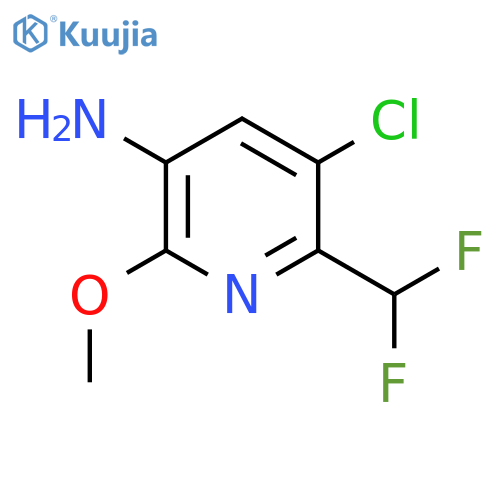 3-Amino-5-chloro-6-(difluoromethyl)-2-methoxypyridine structure