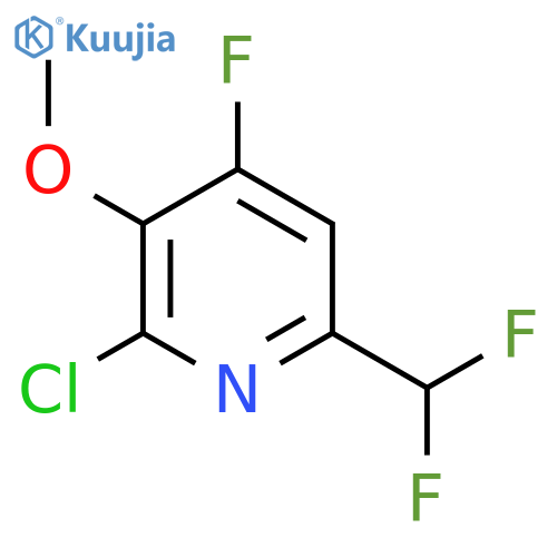 2-Chloro-6-(difluoromethyl)-4-fluoro-3-methoxypyridine structure