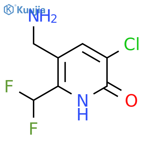 3-(Aminomethyl)-5-chloro-2-(difluoromethyl)-6-hydroxypyridine structure