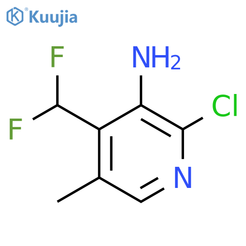 3-Amino-2-chloro-4-(difluoromethyl)-5-methylpyridine structure
