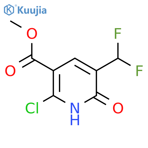 Methyl 2-chloro-5-(difluoromethyl)-6-hydroxypyridine-3-carboxylate structure
