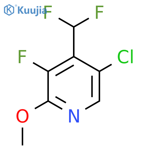 5-Chloro-4-(difluoromethyl)-3-fluoro-2-methoxypyridine structure