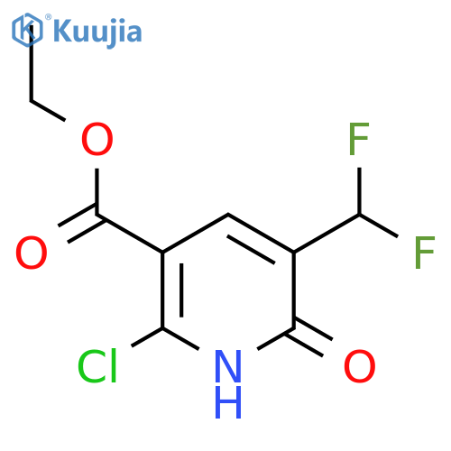 Ethyl 2-chloro-5-(difluoromethyl)-6-hydroxypyridine-3-carboxylate structure
