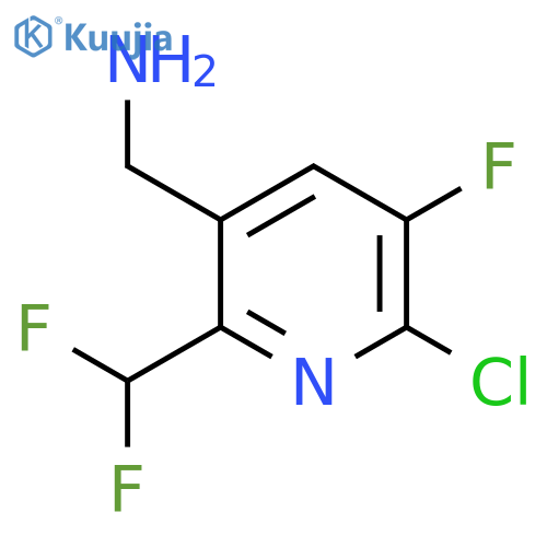 3-(Aminomethyl)-6-chloro-2-(difluoromethyl)-5-fluoropyridine structure