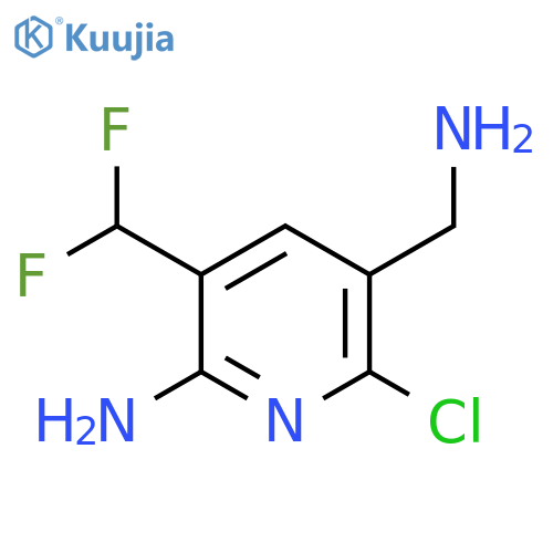 2-Amino-5-(aminomethyl)-6-chloro-3-(difluoromethyl)pyridine structure