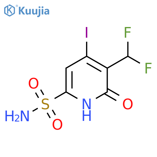 3-(Difluoromethyl)-2-hydroxy-4-iodopyridine-6-sulfonamide structure