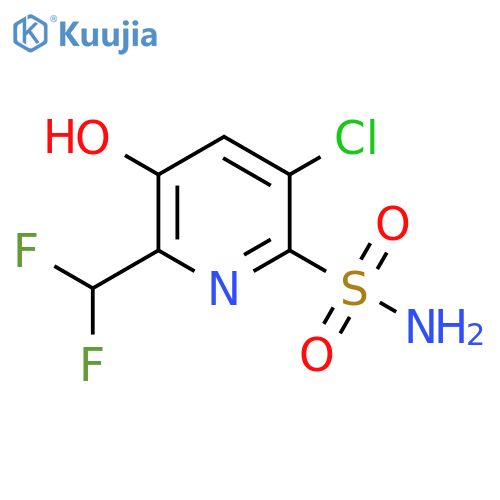 5-Chloro-2-(difluoromethyl)-3-hydroxypyridine-6-sulfonamide structure