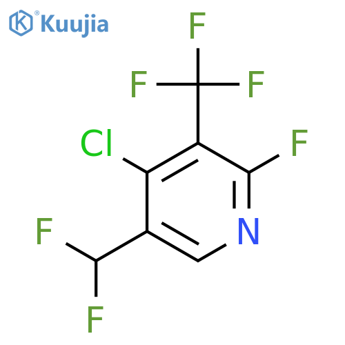4-Chloro-5-(difluoromethyl)-2-fluoro-3-(trifluoromethyl)pyridine structure