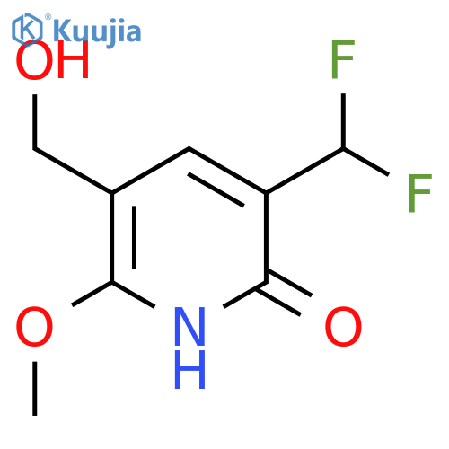 3-(Difluoromethyl)-2-hydroxy-6-methoxypyridine-5-methanol structure