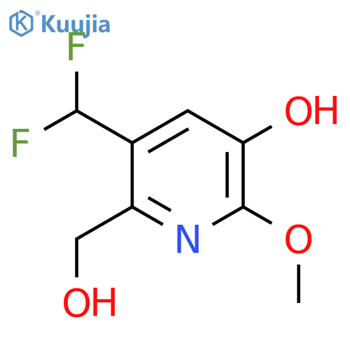 3-(Difluoromethyl)-5-hydroxy-6-methoxypyridine-2-methanol structure
