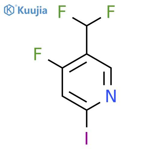5-Difluoromethyl-4-fluoro-2-iodopyridine structure