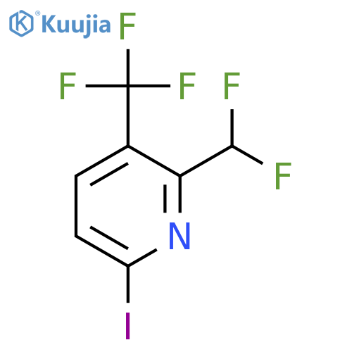 2-Difluoromethyl-6-iodo-3-(trifluoromethyl)pyridine structure