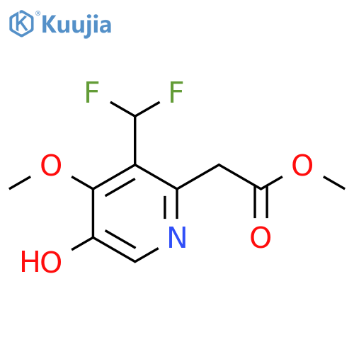 Methyl 3-(difluoromethyl)-5-hydroxy-4-methoxypyridine-2-acetate structure
