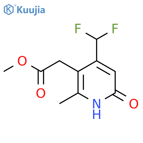 Methyl 4-(difluoromethyl)-6-hydroxy-2-methylpyridine-3-acetate structure