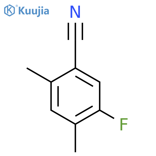 2,4-Dimethyl-5-fluorobenzonitrile structure