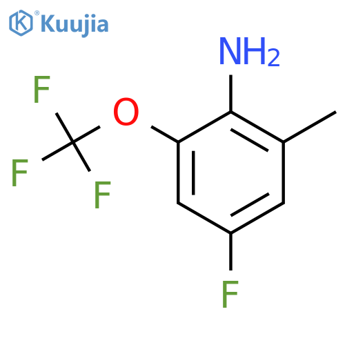 4-Fluoro-2-methyl-6-(trifluoromethoxy)aniline structure