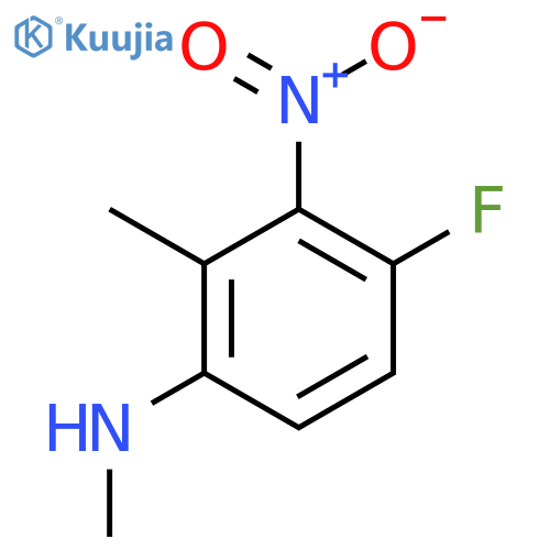 4-Fluoro-N,2-dimethyl-3-nitroaniline structure