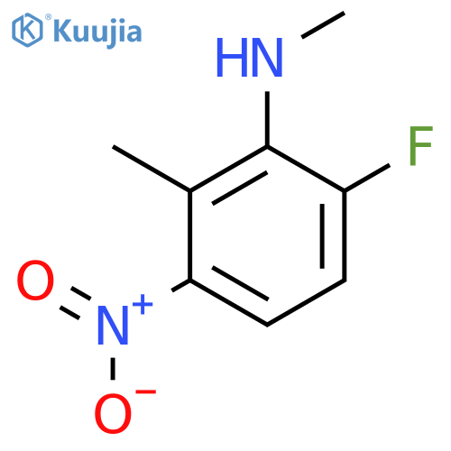6-Fluoro-N,2-dimethyl-3-nitroaniline structure