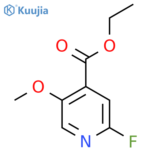 Ethyl 2-fluoro-5-methoxyisonicotinate structure