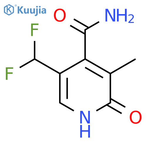 5-(Difluoromethyl)-3-methyl-2-oxo-1,2-dihydropyridine-4-carboxamide structure