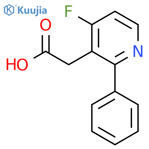 4-Fluoro-2-phenylpyridine-3-acetic acid structure