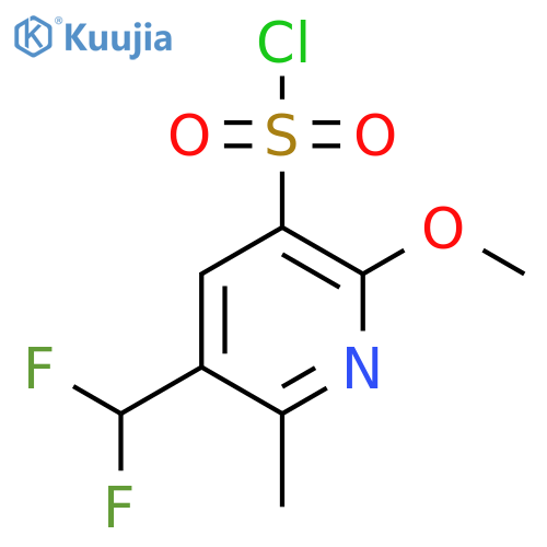 3-(Difluoromethyl)-6-methoxy-2-methylpyridine-5-sulfonyl chloride structure