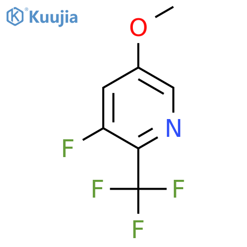 3-Fluoro-5-methoxy-2-(trifluoromethyl)pyridine structure