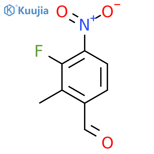 3-Fluoro-2-methyl-4-nitrobenzaldehyde structure