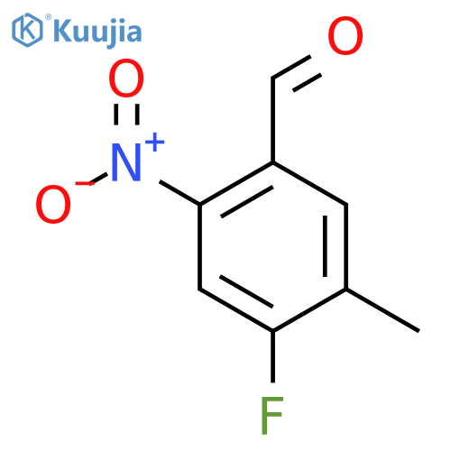 4-Fluoro-5-methyl-2-nitrobenzaldehyde structure