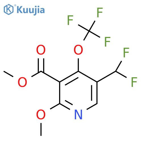 Methyl 5-(difluoromethyl)-2-methoxy-4-(trifluoromethoxy)pyridine-3-carboxylate structure