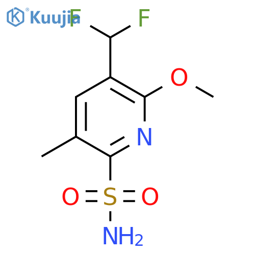 3-(Difluoromethyl)-2-methoxy-5-methylpyridine-6-sulfonamide structure