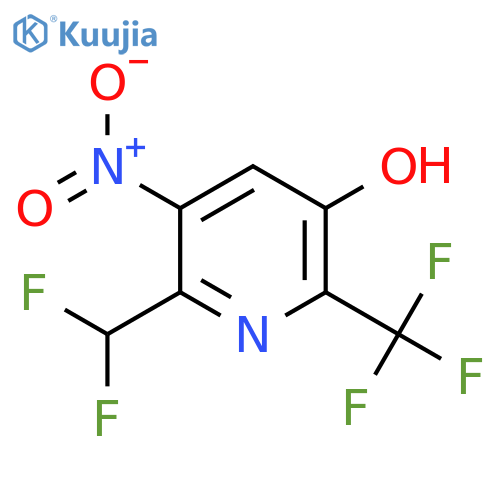 2-(Difluoromethyl)-5-hydroxy-3-nitro-6-(trifluoromethyl)pyridine structure