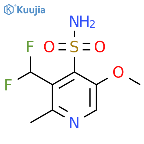 3-(Difluoromethyl)-5-methoxy-2-methylpyridine-4-sulfonamide structure