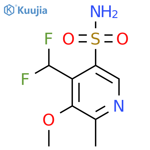 4-(Difluoromethyl)-3-methoxy-2-methylpyridine-5-sulfonamide structure