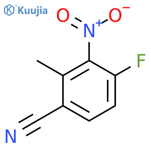 4-Fluoro-2-methyl-3-nitrobenzonitrile structure