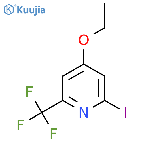 4-Ethoxy-2-iodo-6-(trifluoromethyl)pyridine structure