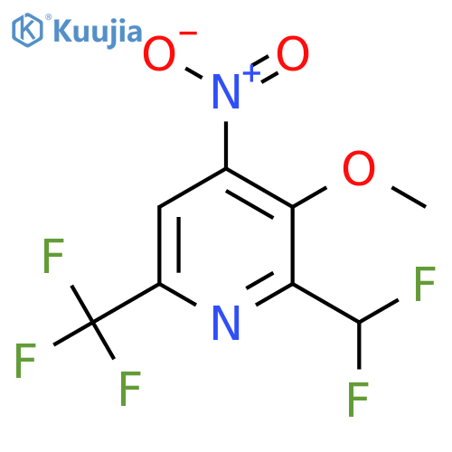 2-(Difluoromethyl)-3-methoxy-4-nitro-6-(trifluoromethyl)pyridine structure