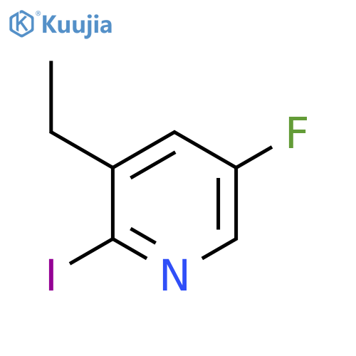 3-Ethyl-5-fluoro-2-iodopyridine structure