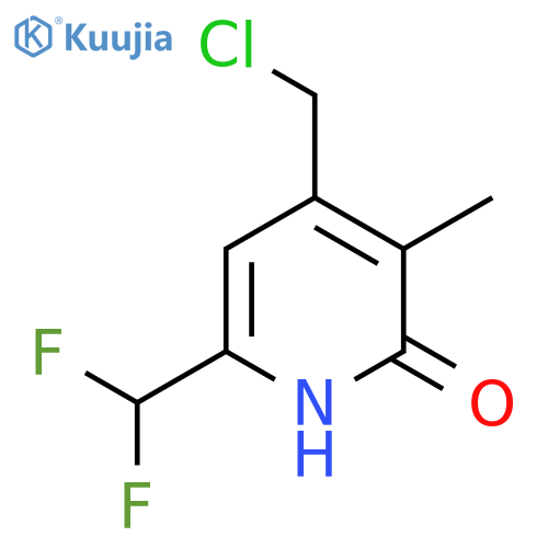 4-(Chloromethyl)-6-(difluoromethyl)-2-hydroxy-3-methylpyridine structure