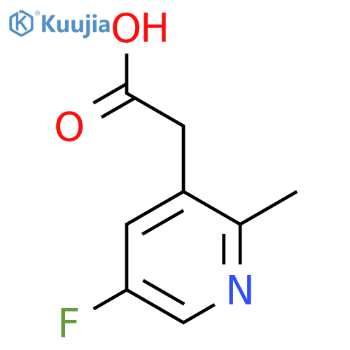5-Fluoro-2-methylpyridine-3-acetic acid structure