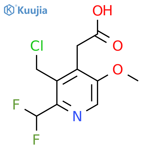 3-(Chloromethyl)-2-(difluoromethyl)-5-methoxypyridine-4-acetic acid structure