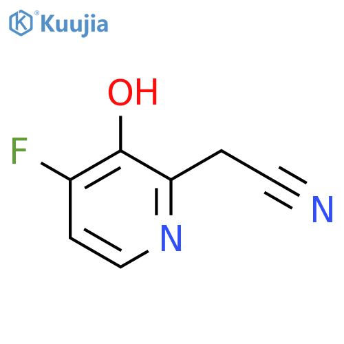4-Fluoro-3-hydroxypyridine-2-acetonitrile structure